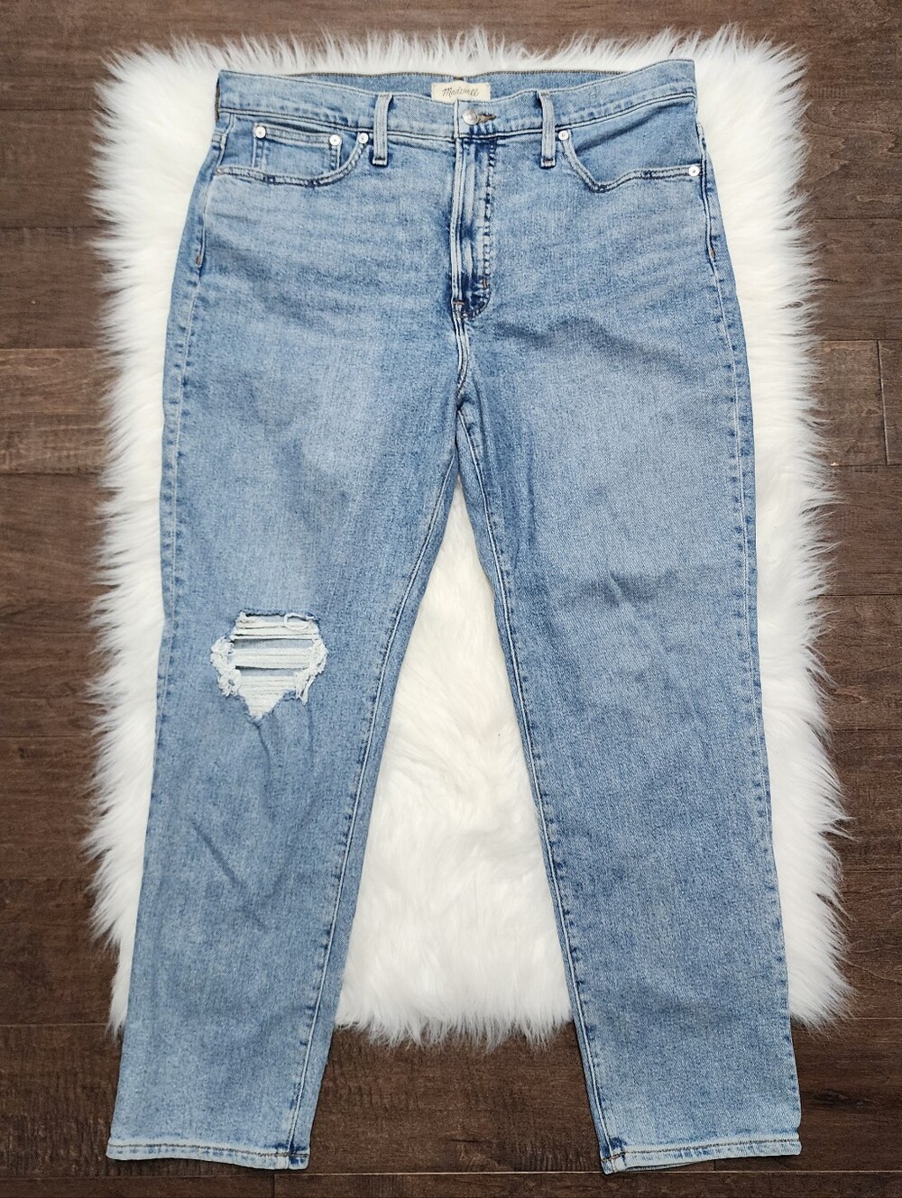 Madewell The Perfect Vintage Jean Distressed Light Wash 32